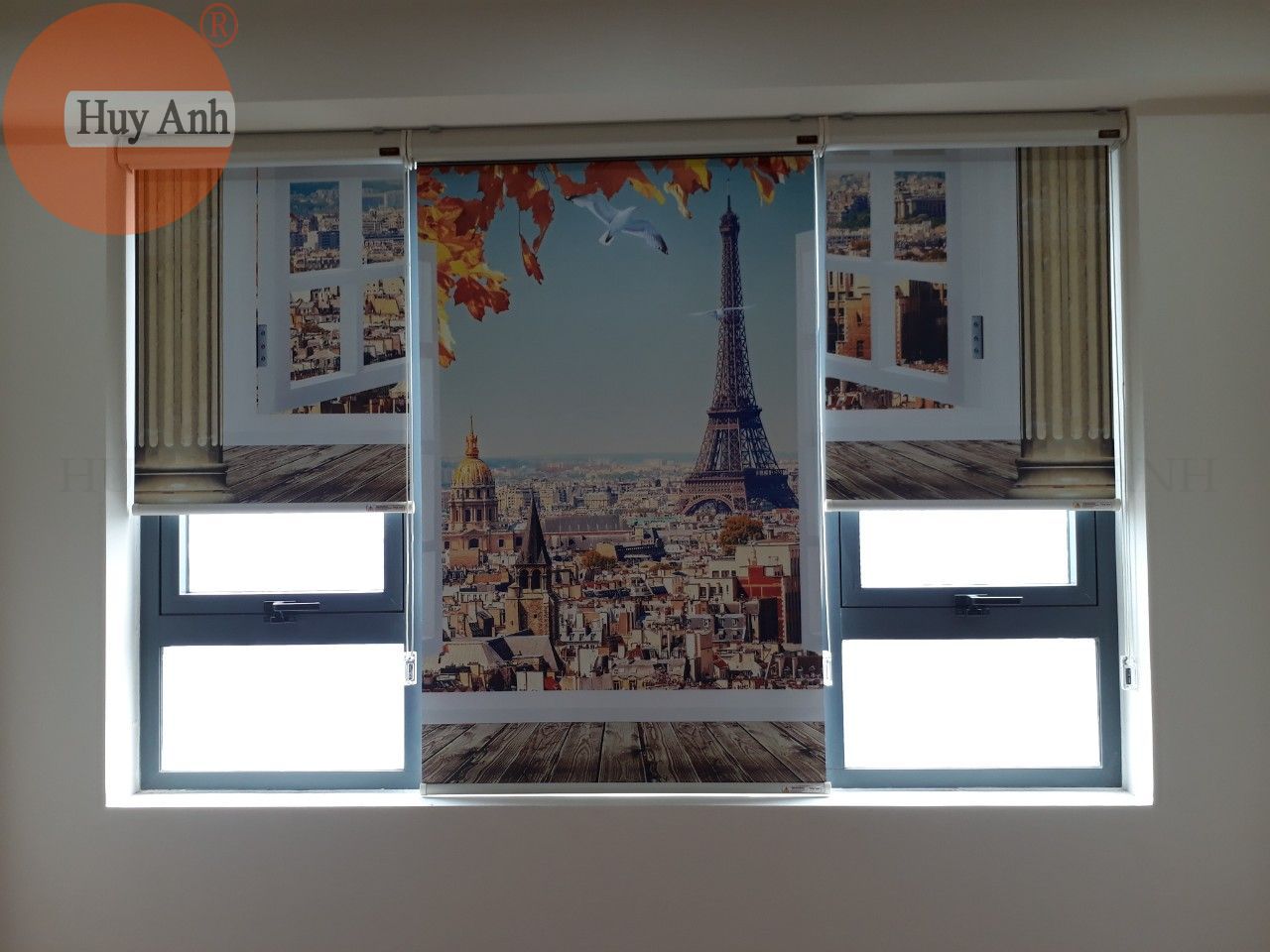 các mẫu rèm cửa sổ in tranh cảnh đẹp cho nhà chung cư